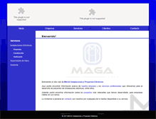 Tablet Screenshot of maga.com.mx